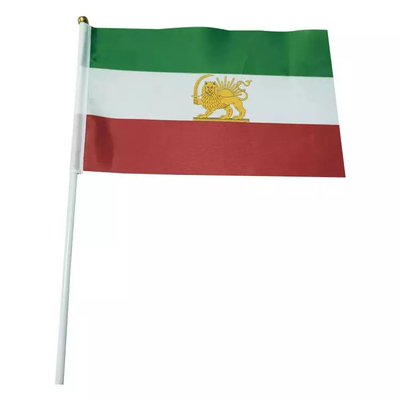 إيران العلم القديم اليد إيران الأسد البسيطة البوليستر باليد الأعلام